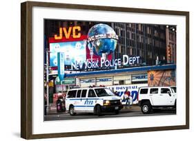 NYPD - Times square - New York City - United States-Philippe Hugonnard-Framed Photographic Print