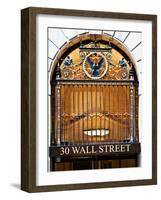 Nysc 30 Wall Street Building, Financial District, Manhattan, New York City, United States, USA-Philippe Hugonnard-Framed Photographic Print