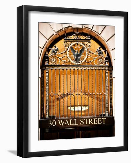 Nysc 30 Wall Street Building, Financial District, Manhattan, New York City, US, USA, Vintage Colors-Philippe Hugonnard-Framed Photographic Print