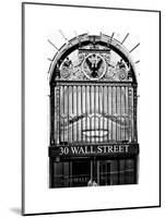 Nysc 30 Wall Street Building, Financial District, Manhattan, NYC, White Frame-Philippe Hugonnard-Mounted Art Print