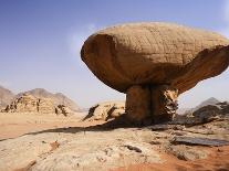 Mushroom shaped rock formation in Wadi Rum National Park-O. and E. Alamany and Vicens-Photographic Print