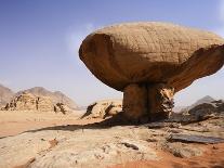 Mushroom shaped rock formation in Wadi Rum National Park-O. and E. Alamany and Vicens-Laminated Photographic Print