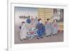 O-Bon Festival from the Series 'Children's Games', 1888-Kobayashi Eitaku-Framed Giclee Print