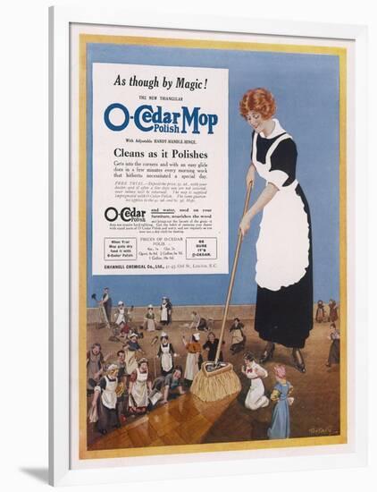 O-Cedar Polish Mop - Cleans as it Polishes-null-Framed Art Print