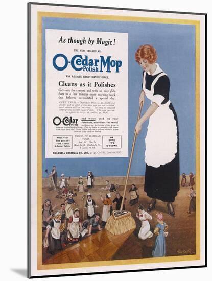 O-Cedar Polish Mop - Cleans as it Polishes-null-Mounted Art Print