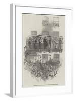 O'Connell at the Balcony, in Merrion-Square, Dublin-null-Framed Giclee Print