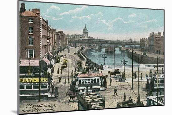 O'Connell Bridge, Dublin, Ireland-null-Mounted Art Print