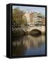 O'Connell Bridge on the Liffey River, Dublin, Republic of Ireland, Europe-Oliviero Olivieri-Framed Stretched Canvas