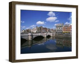 O'Connell Bridge over the River Liffey, Dublin, County Dublin, Republic of Ireland, Europe-Hans Peter Merten-Framed Photographic Print