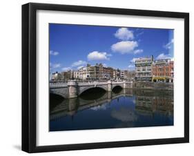 O'Connell Bridge over the River Liffey, Dublin, County Dublin, Republic of Ireland, Europe-Hans Peter Merten-Framed Photographic Print