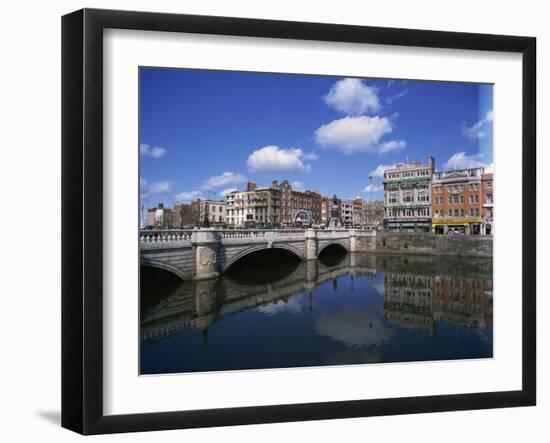 O'Connell Bridge over the River Liffey, Dublin, County Dublin, Republic of Ireland, Europe-Hans Peter Merten-Framed Photographic Print