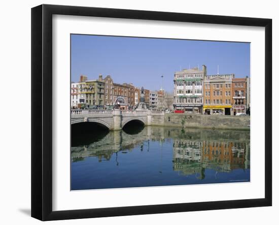 O'Connell Bridge Over the River Liffey, Dublin, Ireland, Europe-Firecrest Pictures-Framed Photographic Print