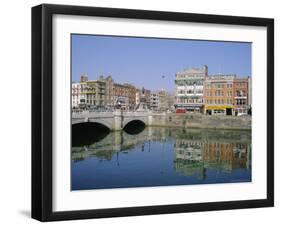 O'Connell Bridge Over the River Liffey, Dublin, Ireland, Europe-Firecrest Pictures-Framed Photographic Print