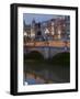 O'Connell Bridge, Reflection, Early Evening, Dublin, Republic of Ireland, Europe-Martin Child-Framed Photographic Print