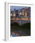 O'Connell Bridge, Reflection, Early Evening, Dublin, Republic of Ireland, Europe-Martin Child-Framed Photographic Print