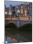 O'Connell Bridge, Reflection, Early Evening, Dublin, Republic of Ireland, Europe-Martin Child-Mounted Photographic Print