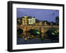 O'Connell Bridge, River Liffy, Dublin, Ireland-David Barnes-Framed Premium Photographic Print