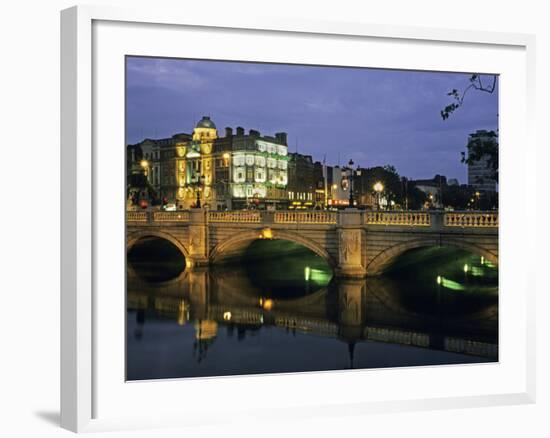 O'Connell Bridge, River Liffy, Dublin, Ireland-David Barnes-Framed Photographic Print