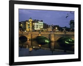O'Connell Bridge, River Liffy, Dublin, Ireland-David Barnes-Framed Photographic Print