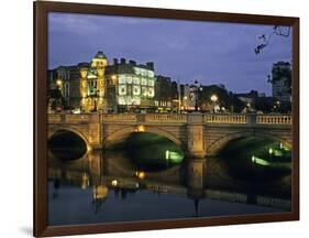 O'Connell Bridge, River Liffy, Dublin, Ireland-David Barnes-Framed Photographic Print