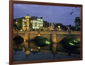 O'Connell Bridge, River Liffy, Dublin, Ireland-David Barnes-Framed Photographic Print