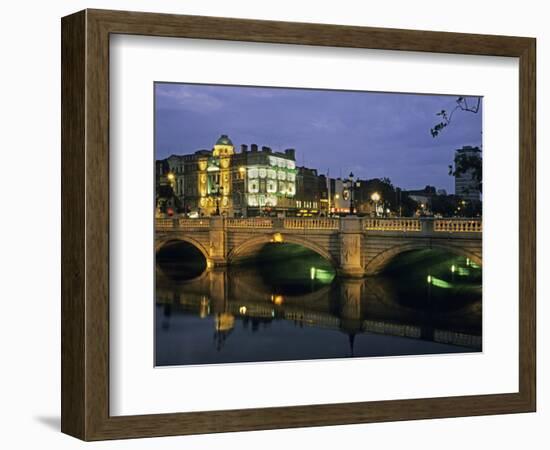 O'Connell Bridge, River Liffy, Dublin, Ireland-David Barnes-Framed Photographic Print