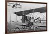 O E Williams in His Aeroplane-Lantern Press-Framed Art Print