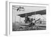 O E Williams in His Aeroplane-Lantern Press-Framed Art Print