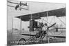 O E Williams in His Aeroplane-Lantern Press-Mounted Art Print