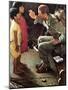 O’er the Land of the Free (or Soldier with Two Children)-Norman Rockwell-Mounted Giclee Print