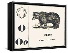 O for Bear, 1850 (Engraving)-Louis Simon (1810-1870) Lassalle-Framed Stretched Canvas