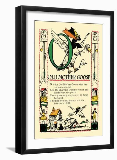 O for Old Mother Goose-Tony Sarge-Framed Art Print