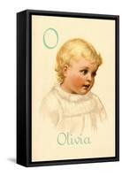 O for Olivia-Ida Waugh-Framed Stretched Canvas