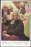 Johann Sebastian Bach German Organist and Composer Conducts the Whitsunday Cantata-O. Friedrich-Framed Art Print