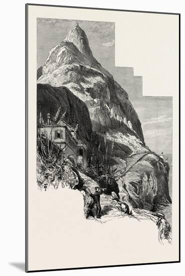 O'Hara Tower and the Governor's Cottage, Gibraltar and Ronda, 19th Century-null-Mounted Giclee Print