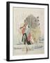 O Hara Wood Seller and a Cow, C. 1830-1836-Katsushika II Taito-Framed Giclee Print