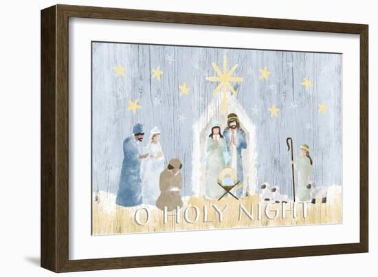 O Holy Night Nativity-Andi Metz-Framed Art Print