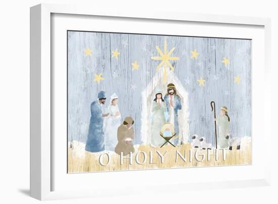 O Holy Night Nativity-Andi Metz-Framed Art Print