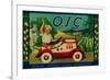 O.I.C. Lemon Label - Corona, CA-Lantern Press-Framed Art Print