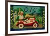 O.I.C. Lemon Label - Corona, CA-Lantern Press-Framed Art Print