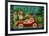 O.I.C. Lemon Label - Corona, CA-Lantern Press-Framed Art Print