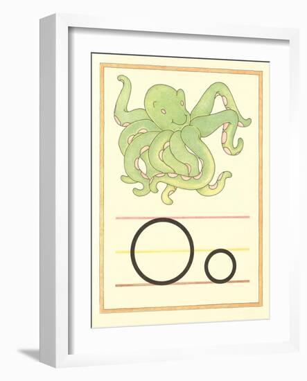 O Is for Octopus-null-Framed Art Print