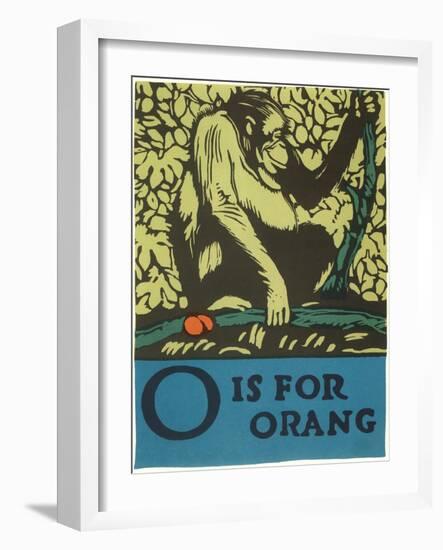 O is for Orang-null-Framed Art Print