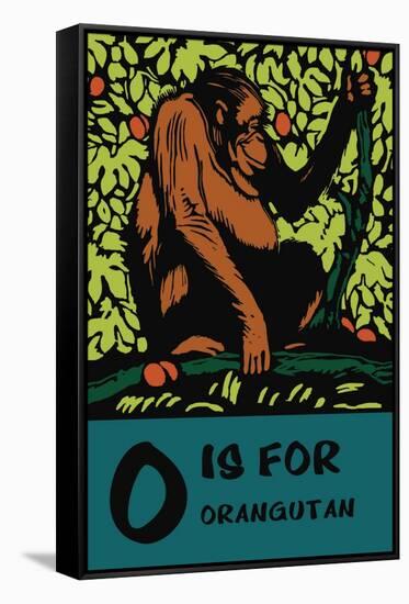 O is for Orangutang-Charles Buckles Falls-Framed Stretched Canvas