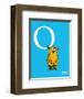 O is for Owl (blue)-Theodor (Dr. Seuss) Geisel-Framed Art Print