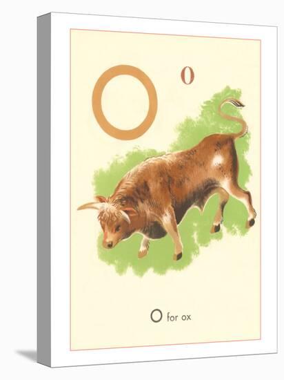 O is for Ox-null-Stretched Canvas