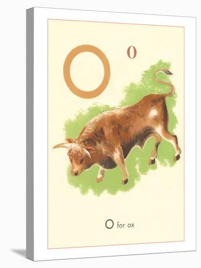 O is for Ox-null-Stretched Canvas
