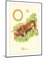 O is for Ox-null-Mounted Art Print