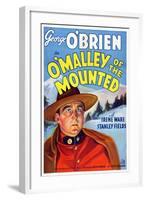 O'Malley of the Mounted, George O'Brien, 1936-null-Framed Art Print