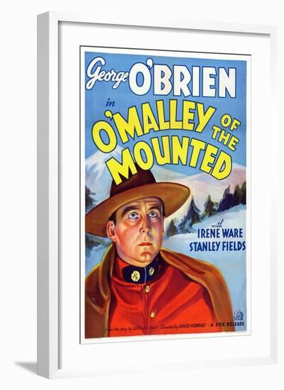 O'Malley of the Mounted, George O'Brien, 1936-null-Framed Art Print